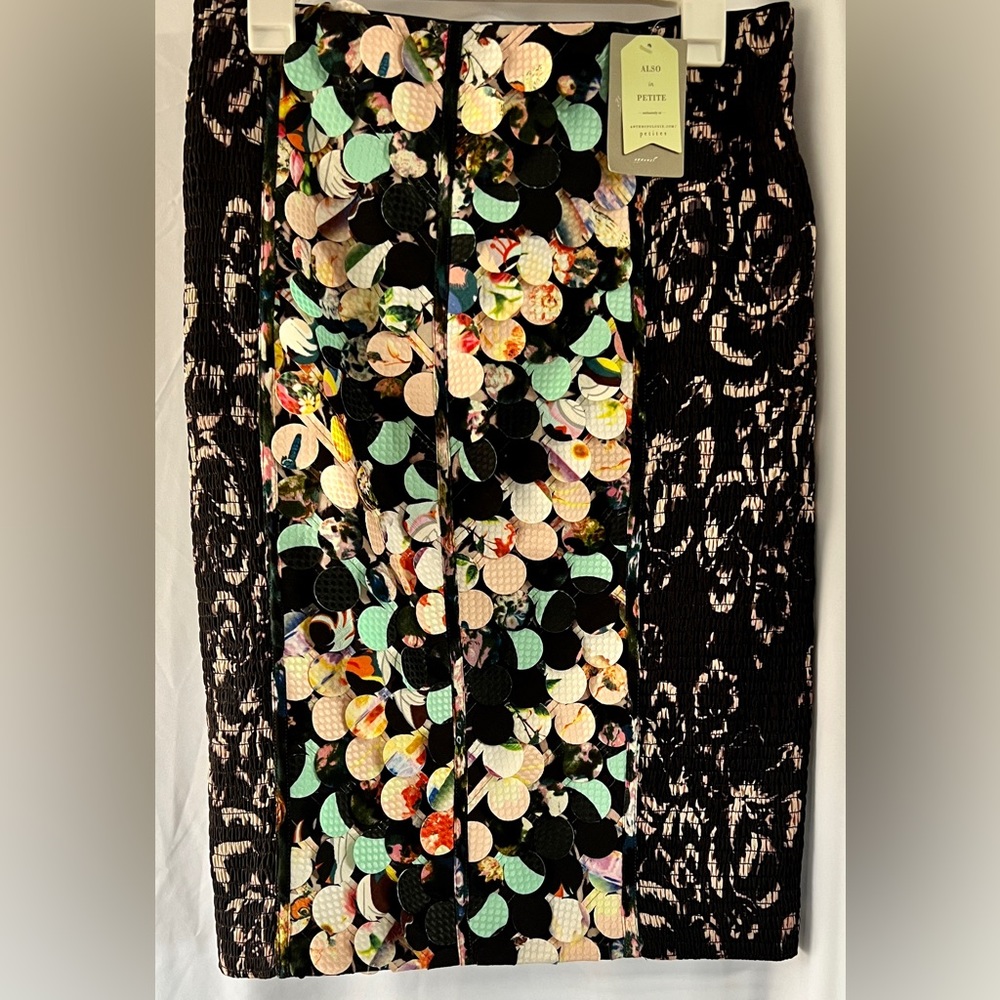 Anthropologie Paillette Pencil Skirt by Byron Lars Beguile
